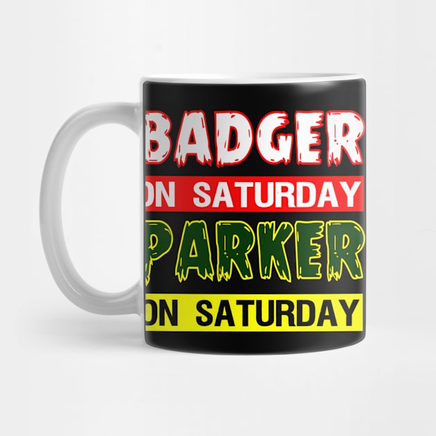 Badger on Saturday Packer on Sunday Green Bay Football by S-Log